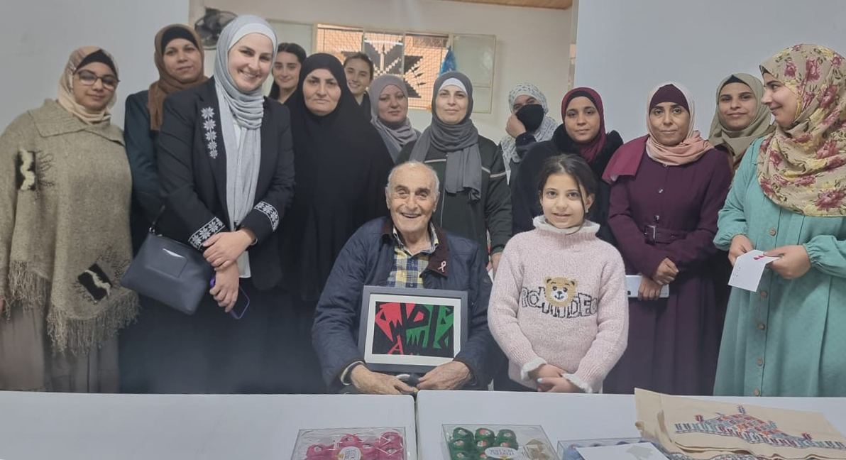 Munib Masri and his Family visit Khoyoot Center for Social Development and Training in Al Baqa’a Refugee Camp